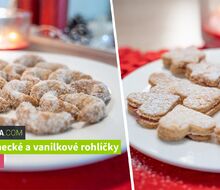 Vánoční linecké a vanilkové rohlíčky - #varimefit
