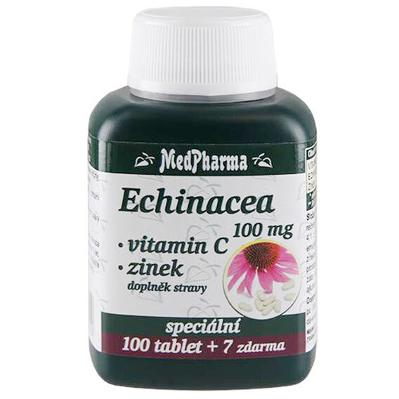 MedPharma Echinacea + vitamin C + zinek 100mg