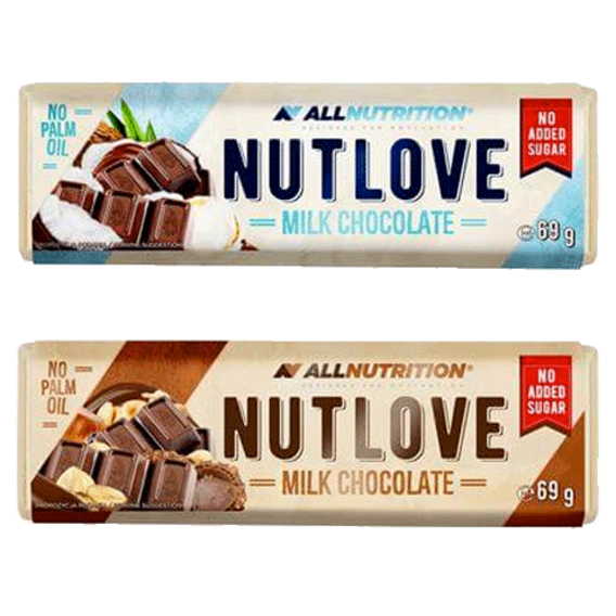 Allnutrition Nutlove milk chocolate bar